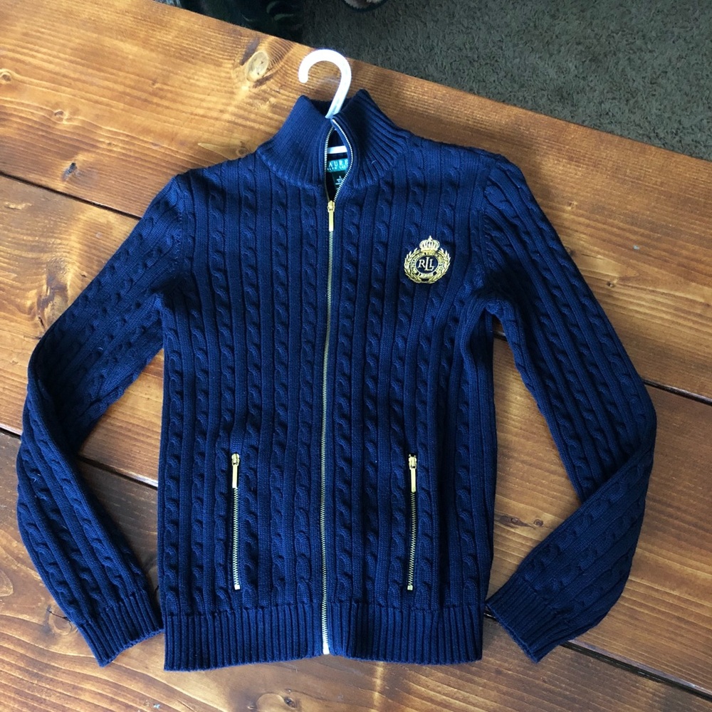 Lauren by Ralph Lauren “Crested” sweater
